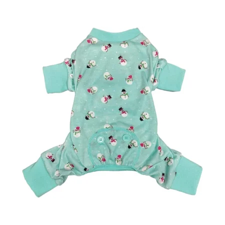 Blue Snowmen Dog Pajamas