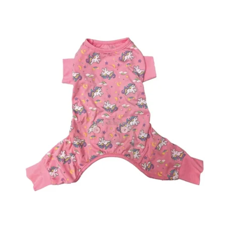 Unicorn Dog Pajamas Pink