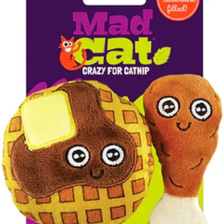MAD CAT Chicken and Waffles Cat Toys