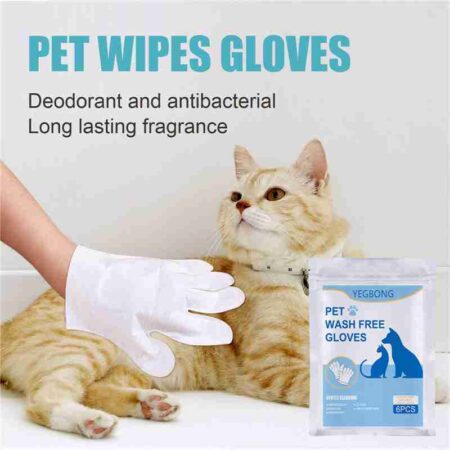 Fast Easy Pet Cleaning Grooming Gloves