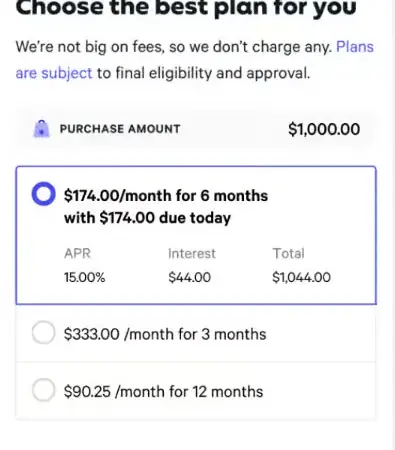 chekout flow step 2 BRH