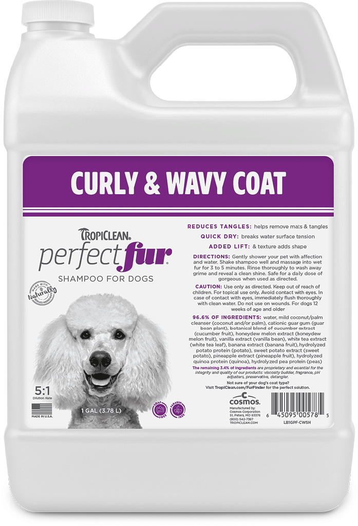 TROPICLEAN Curly & Wavy Coat Shampoo TROPICLEAN Curly & Wavy Coat Shampoo