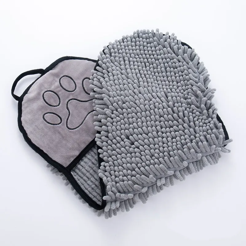 Dog Super Absorbent Bathrobe Gray Dog Super Absorbent Bathrobe Gray